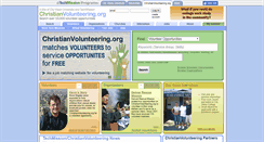 Desktop Screenshot of christianvolunteering.org